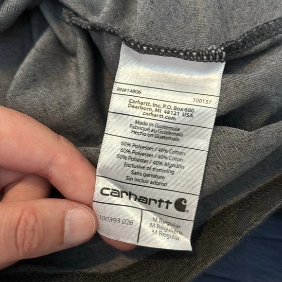 Carhartt Force men’s gray long sleeve relaxed fit t-shirt size medium - Picture 8 of 8